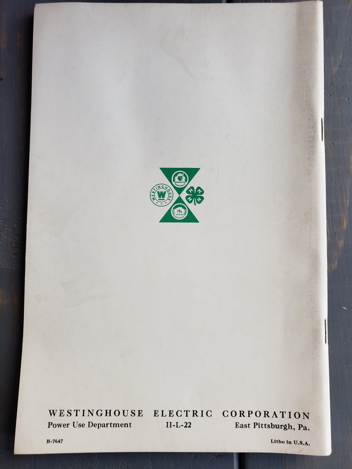 1957 4-H Electric Program Members Idea Book