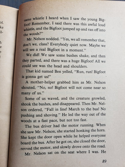 The Boy Who Saw Bigfoot by Marian T. Place (1979)