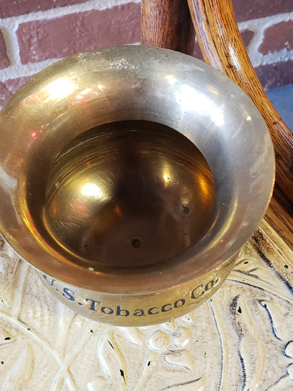U.S. Tobacco Co. mini brass spittoon
