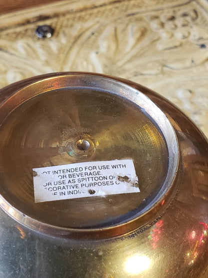 U.S. Tobacco Co. mini brass spittoon
