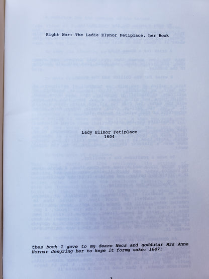 3 volumes of The Complete Receipt Book of Ladie Elynor Fetiplace