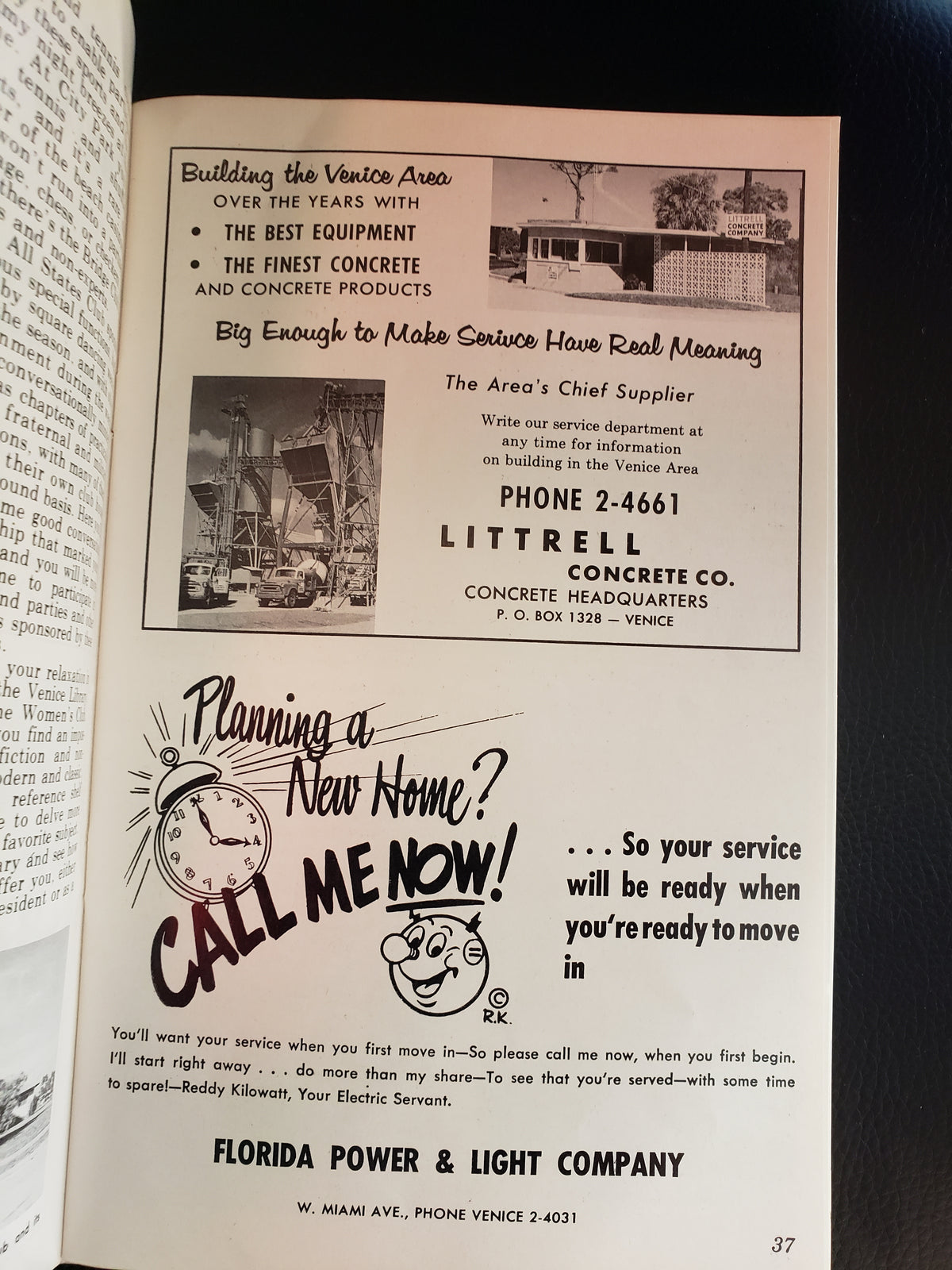(1959) Venice (Florida) Area Visitor's Guide