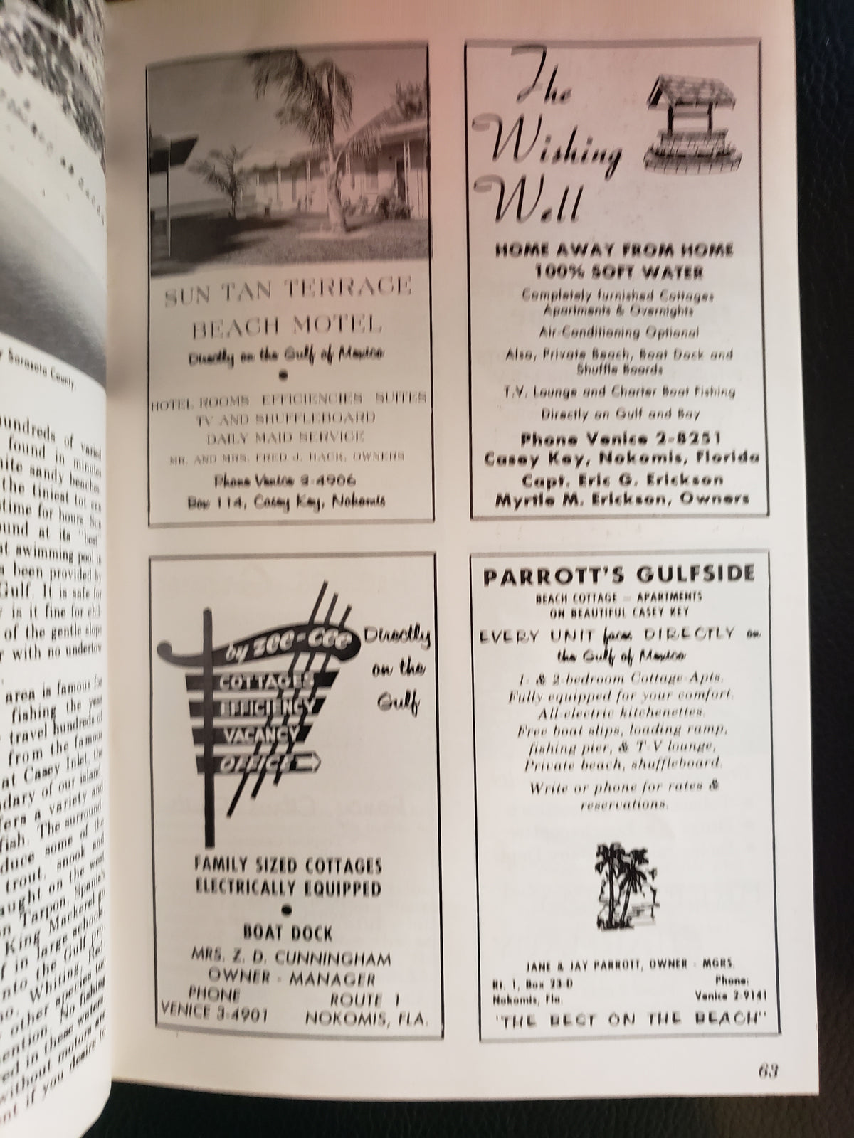 (1959) Venice (Florida) Area Visitor's Guide
