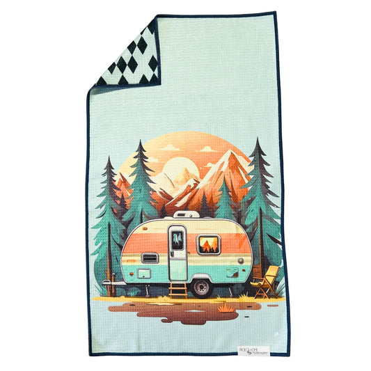 Wanderlust | Waffle Weave Microfiber Towels