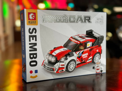 Red Racing Sports Car Building Blocks