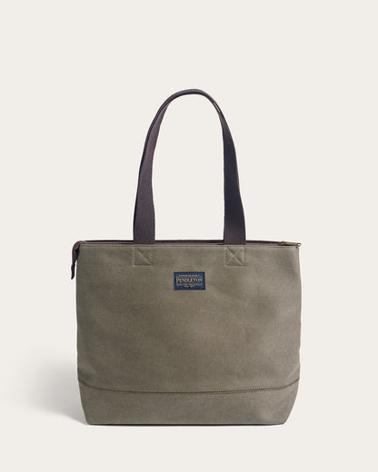 Pendleton City Zip Tote in Harding Olive