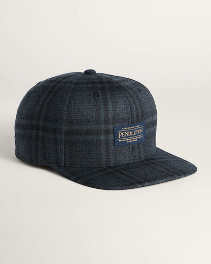 Pendleton / Bobby Ruiz Flat Brim Hat in Black Shadow Plaid