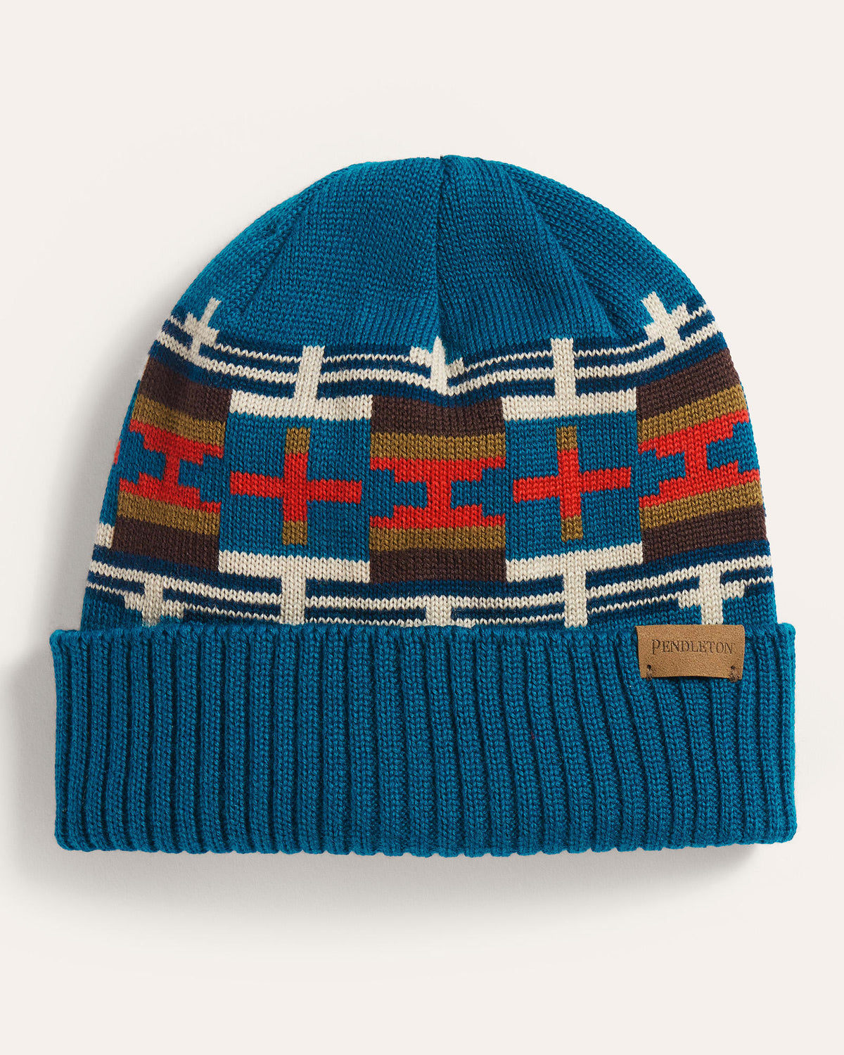 Pendleton Merino Beanie in Shiprock Teal
