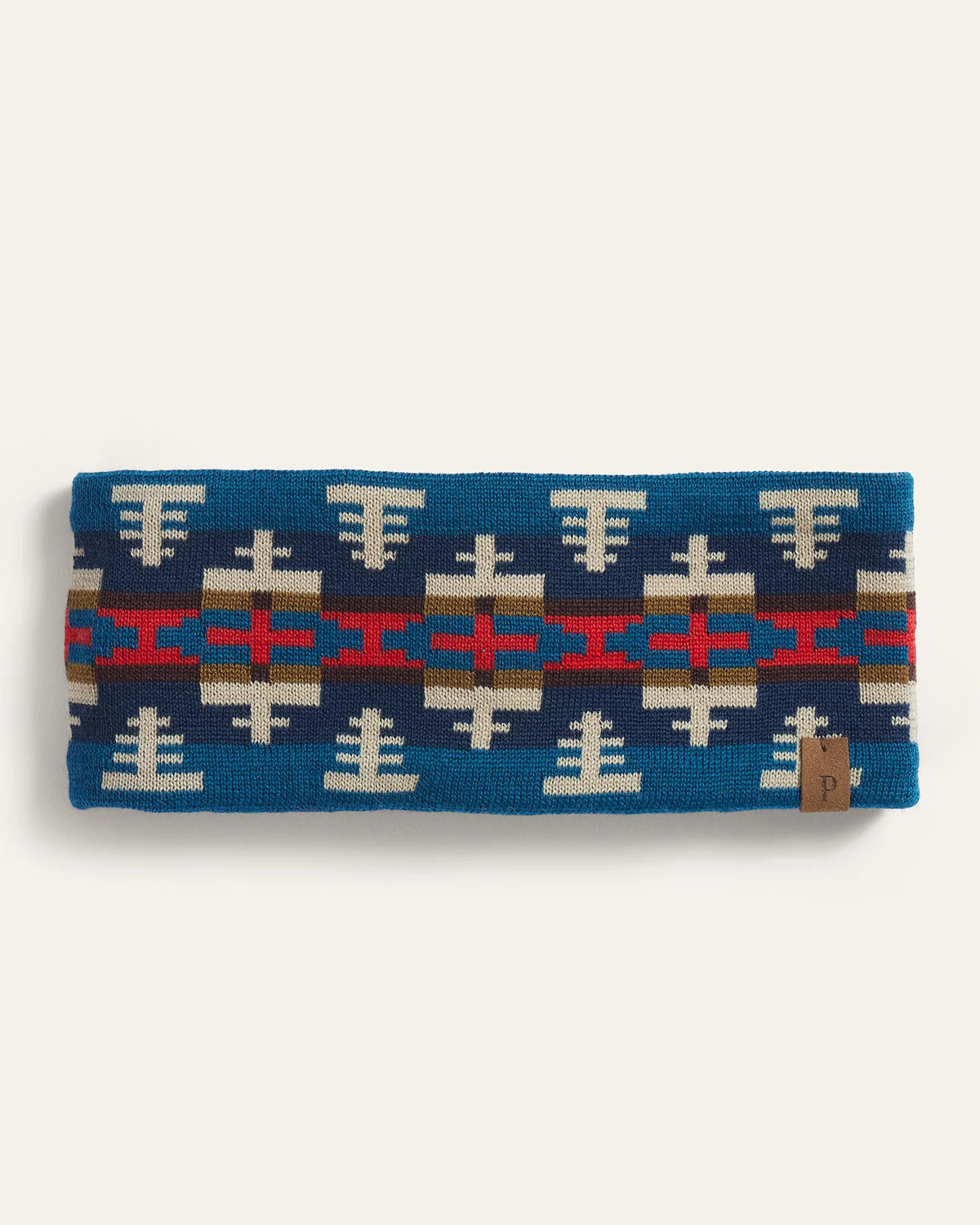 Pendleton Fleece lined Headband in Shiprock Teal