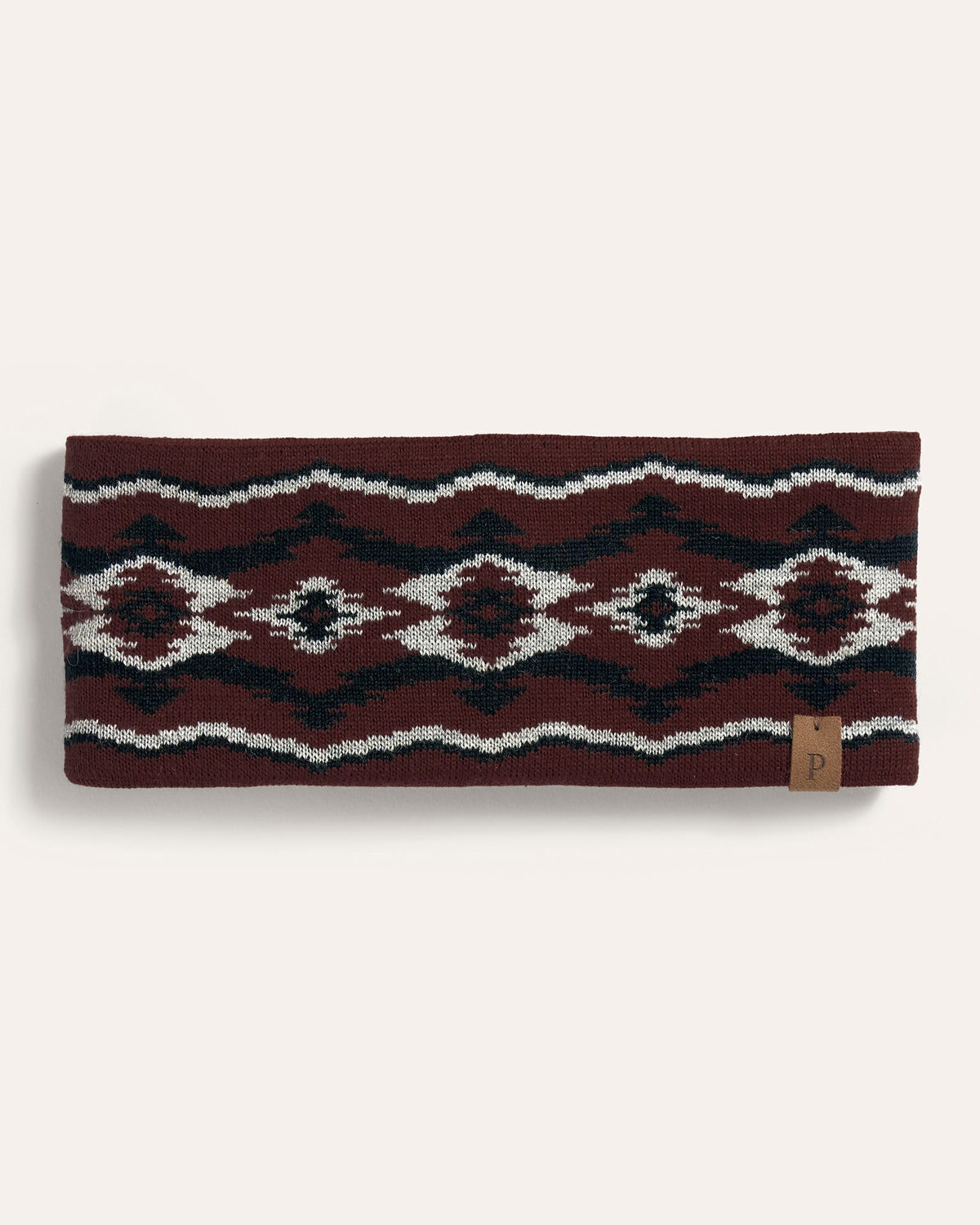 Pendleton Fleece Lined Headband in Crown Point Red
