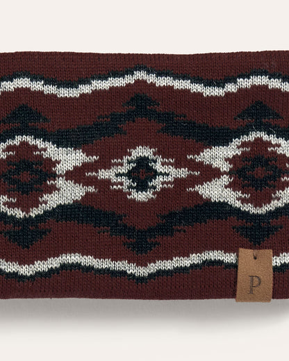 Pendleton Fleece Lined Headband in Crown Point Red