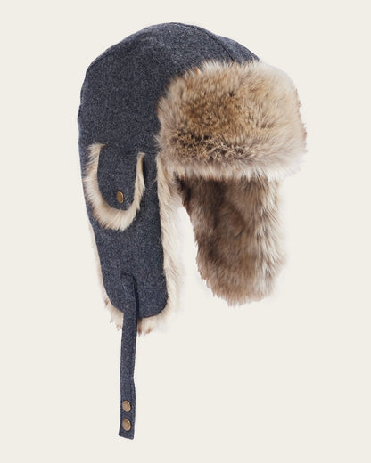 Pendleton Trapper Hat in Charcoal