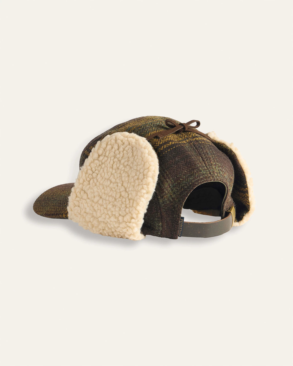 Pendleton Timberline Hat in Green Brown Herringbone Plaid