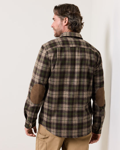Pendleton Men's Trail Shirt in Brown Green Plaid