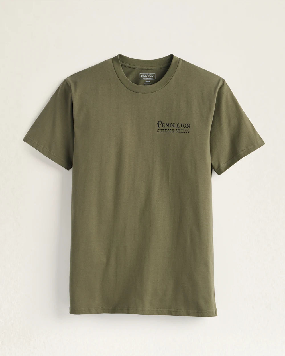 Pendleton Century Rodeo Graphic Tee in Army/ Brown