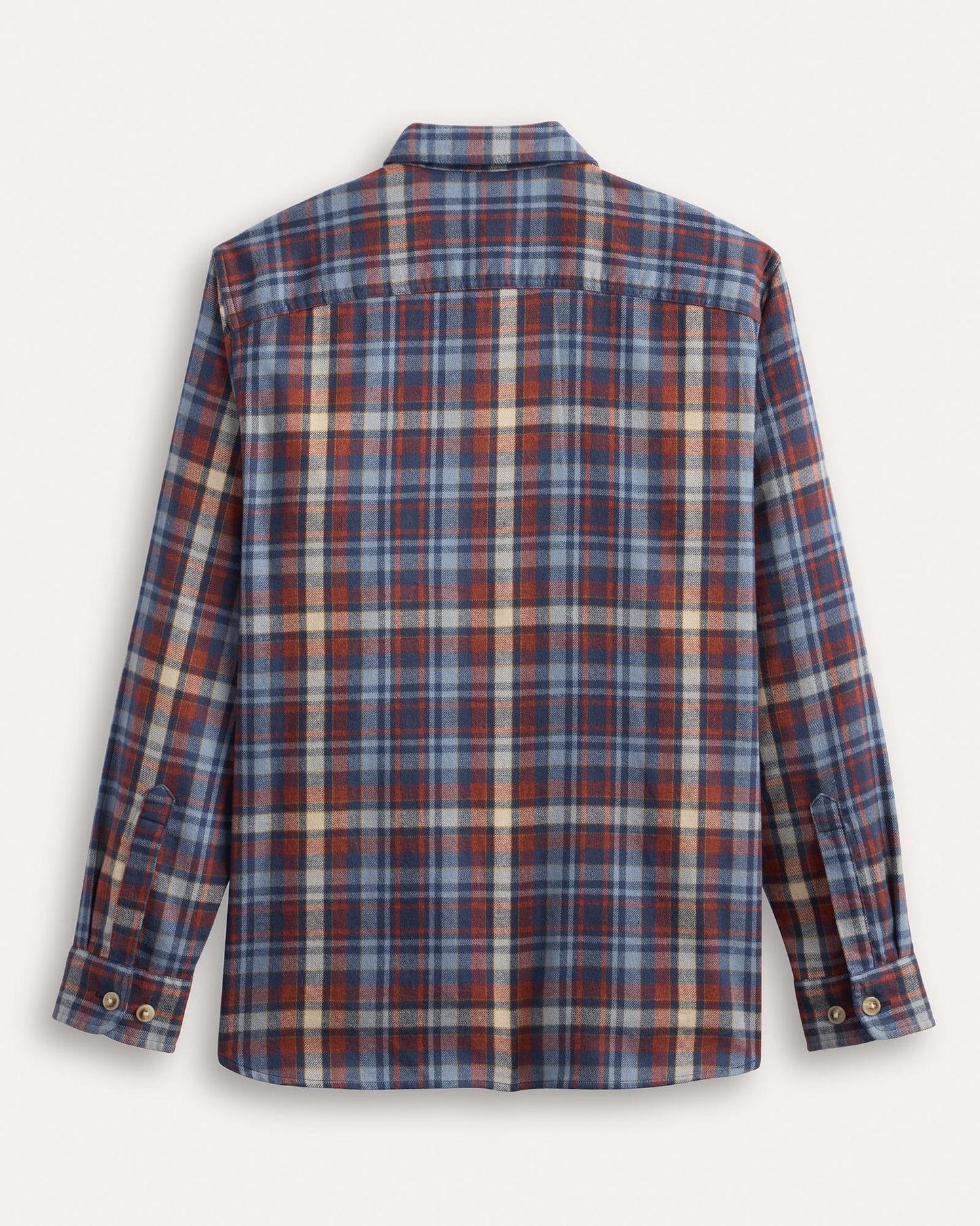 Pendleton Men's Burnside Flannel Shirt in Blue Red Plaid