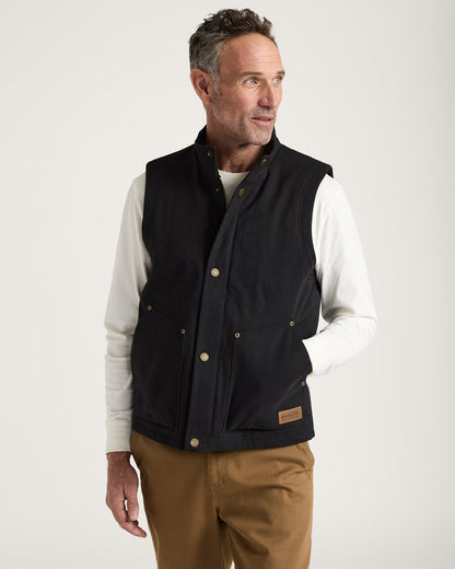 Pendleton Pine Grove Canvas Vest in Black