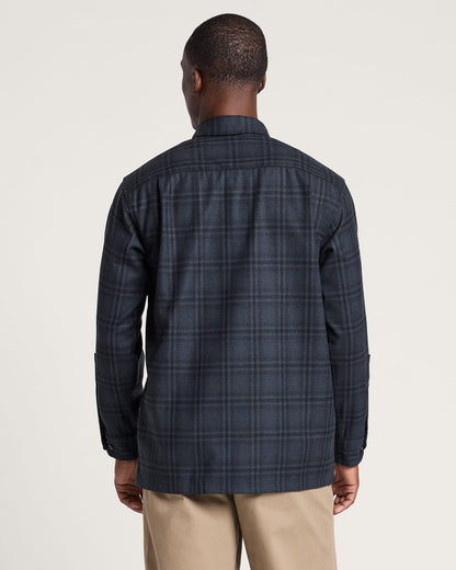 Pendleton Men's Board Shirt in Black Shadow Plaid