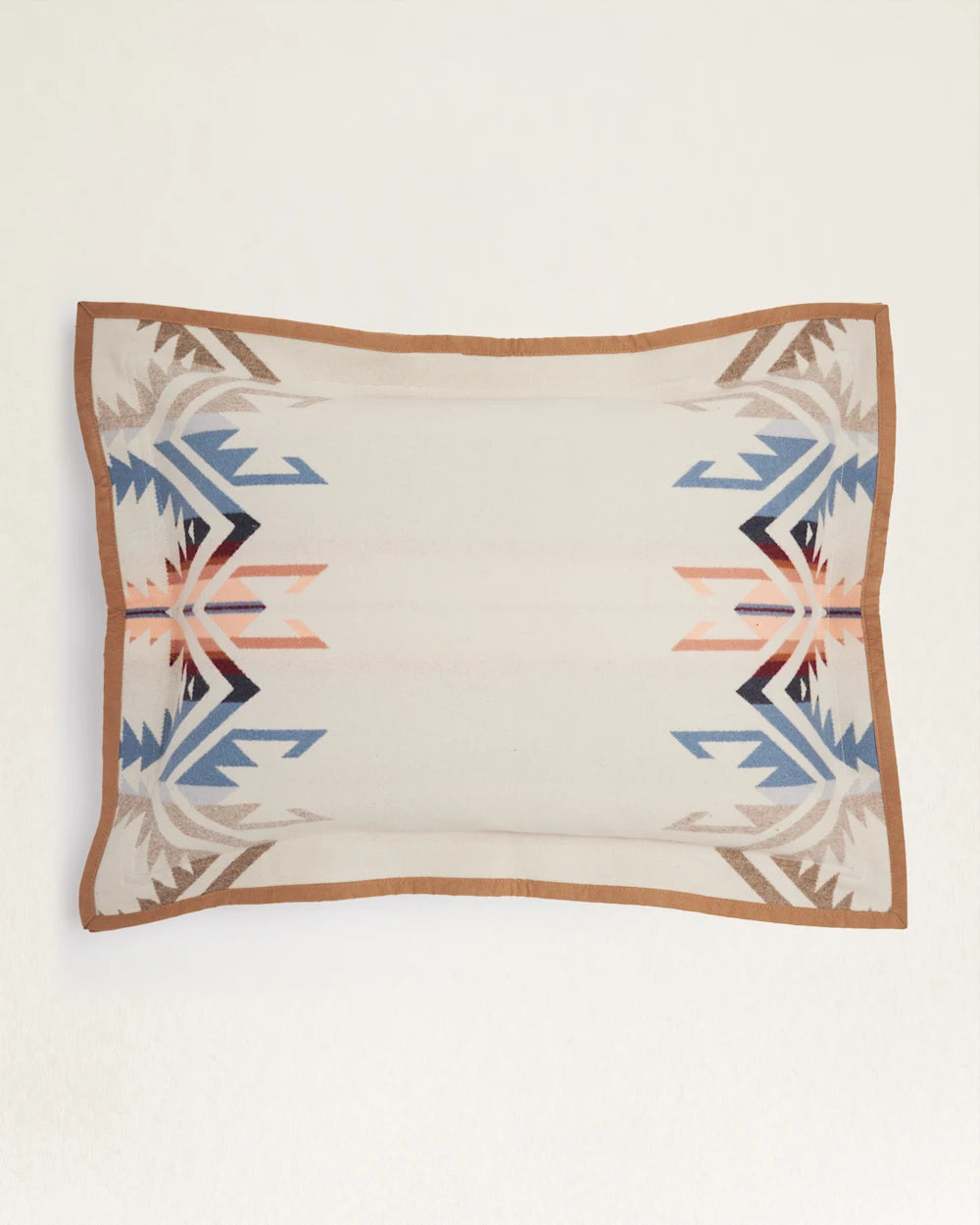 Pendleton Jacquard Standard Sham, Suede / White Sands Tan