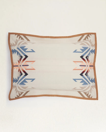 Pendleton Jacquard Standard Sham, Suede / White Sands Tan