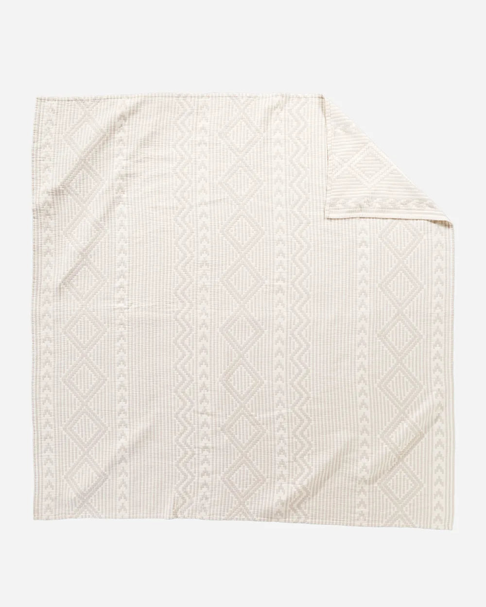 Pendleton Organic Cotton Matelasse F/Q Coverlet in the Ganado pattern