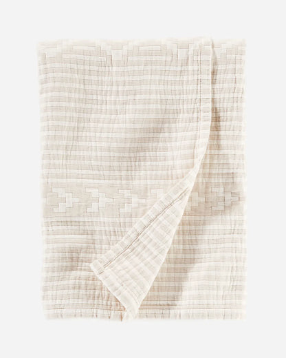 Pendleton Organic Cotton Matelasse F/Q Coverlet in the Ganado pattern