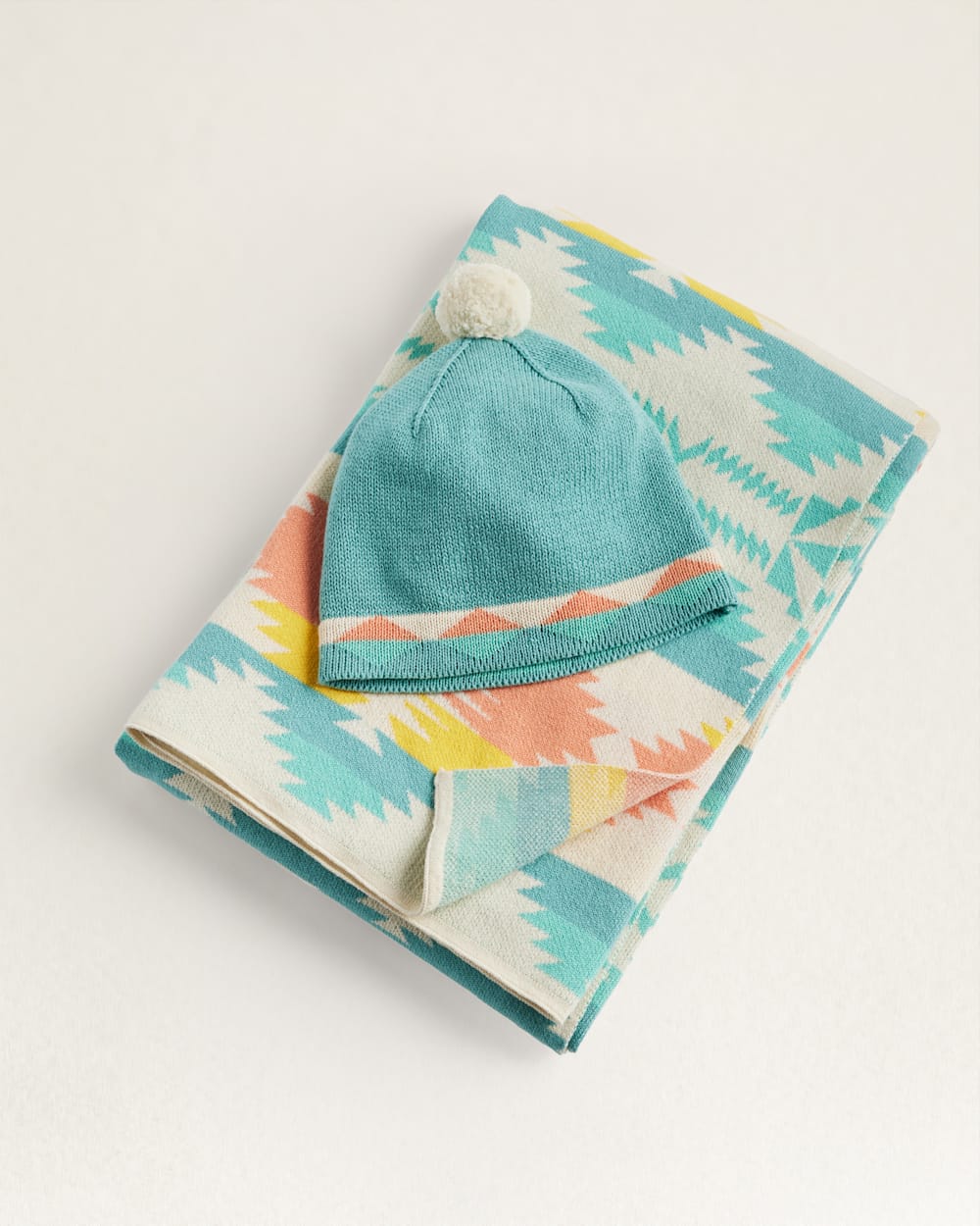 Pendleton Knit Baby Blanket & Beanie Gift Set