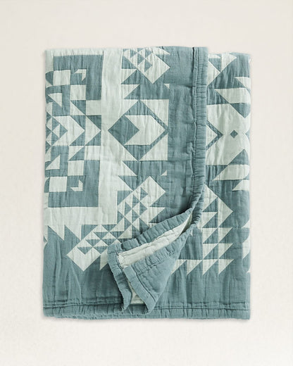 Pendleton  COTTON MATELASSE COVERLET in Opal Springs Balsam (KING SIZE)