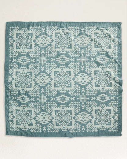 Pendleton  COTTON MATELASSE COVERLET in Opal Springs Balsam (KING SIZE)