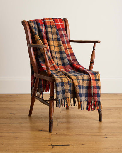 Pendleton Fireside Throw in Hickory Navy/ Rust