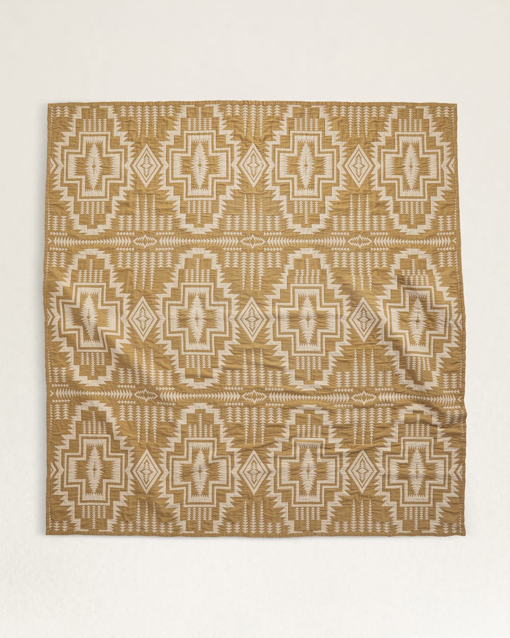 Pendleton Matelasse KING Blanket in Harding Star Ochre