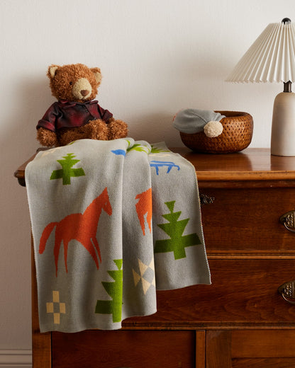 Pendleton Knit Baby Blanket & Beanie Gift Set