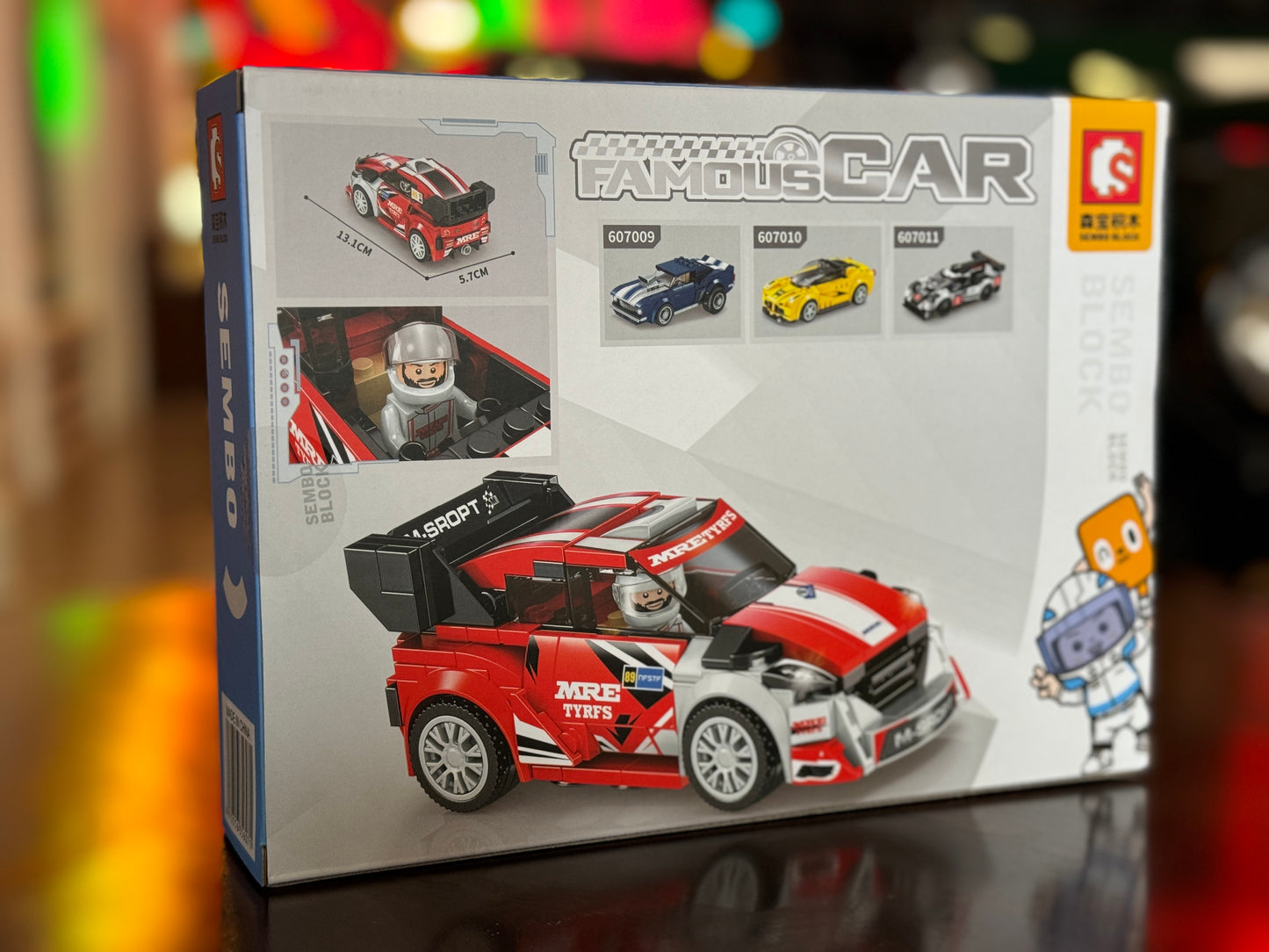 Red Racing Sports Car Building Blocks