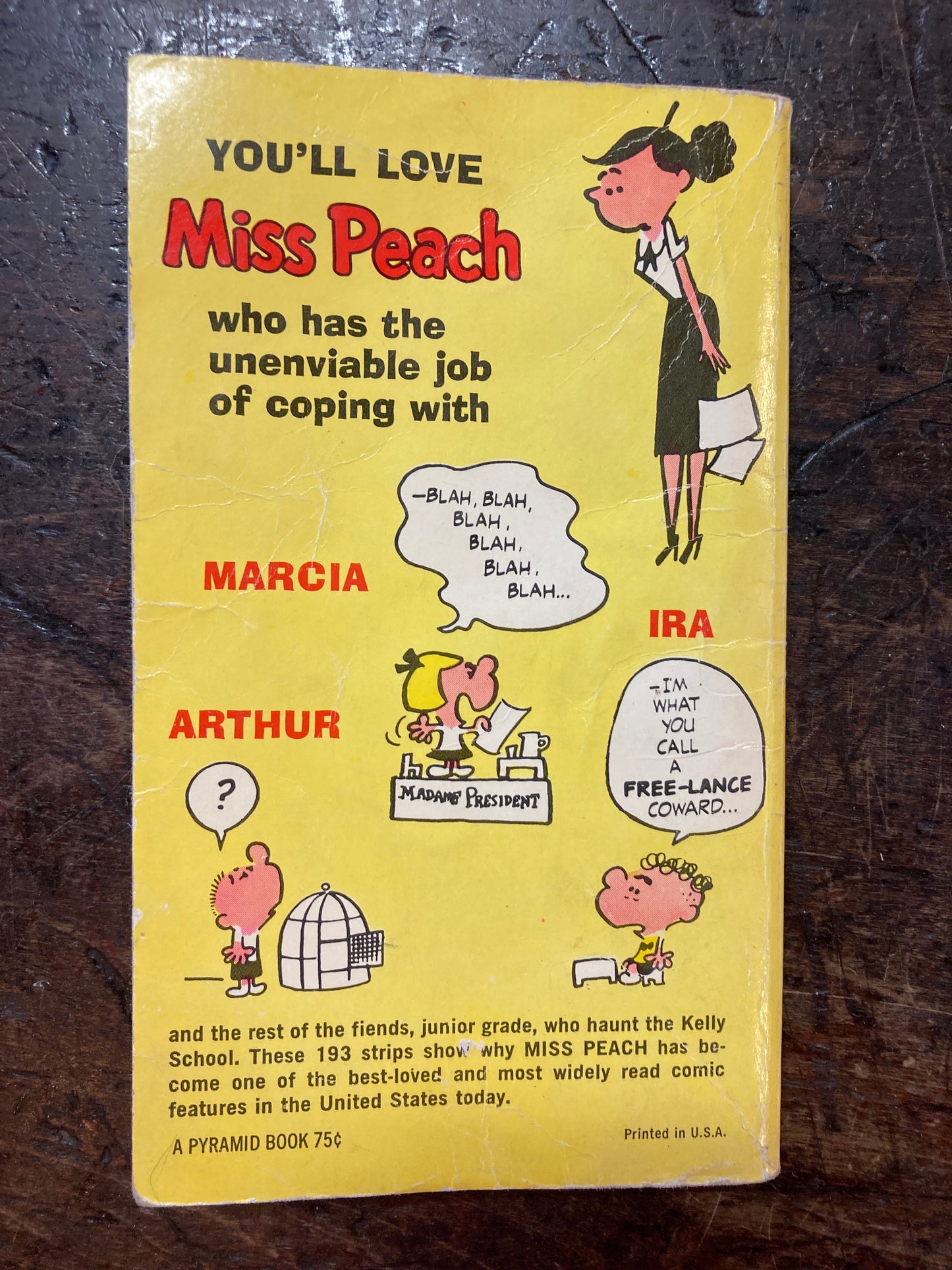 Miss Peach paperback comic book