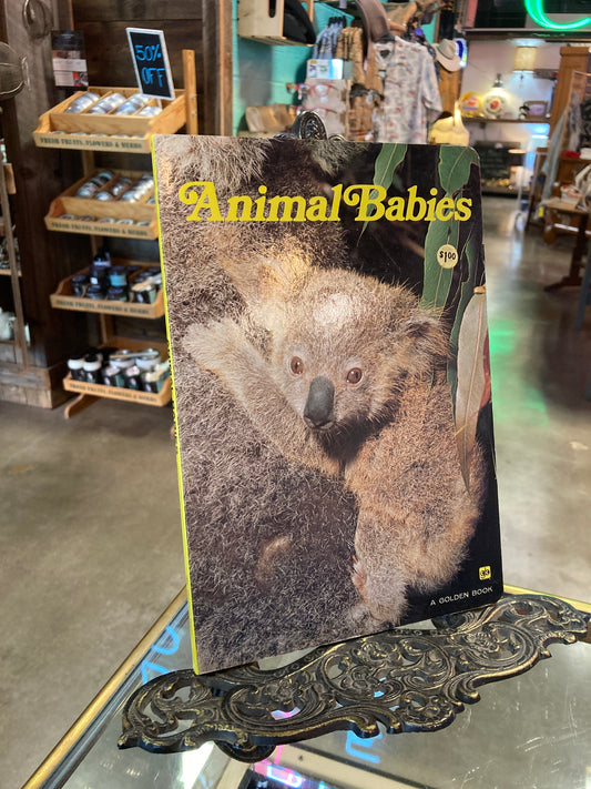 Animal Babies Vintage Board Book