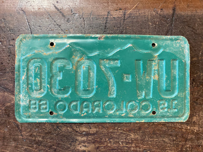 Expired 1986 Colorado License Plate