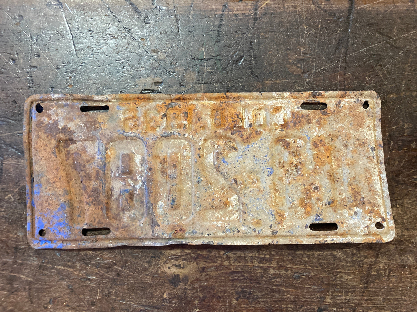 Expired 1936 Colorado License Plate