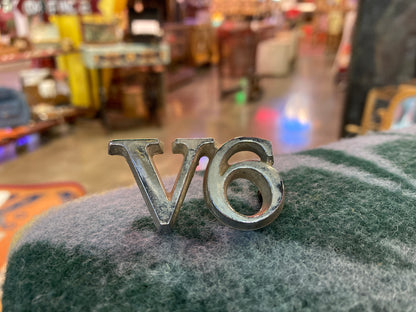 V6 Car Emblem