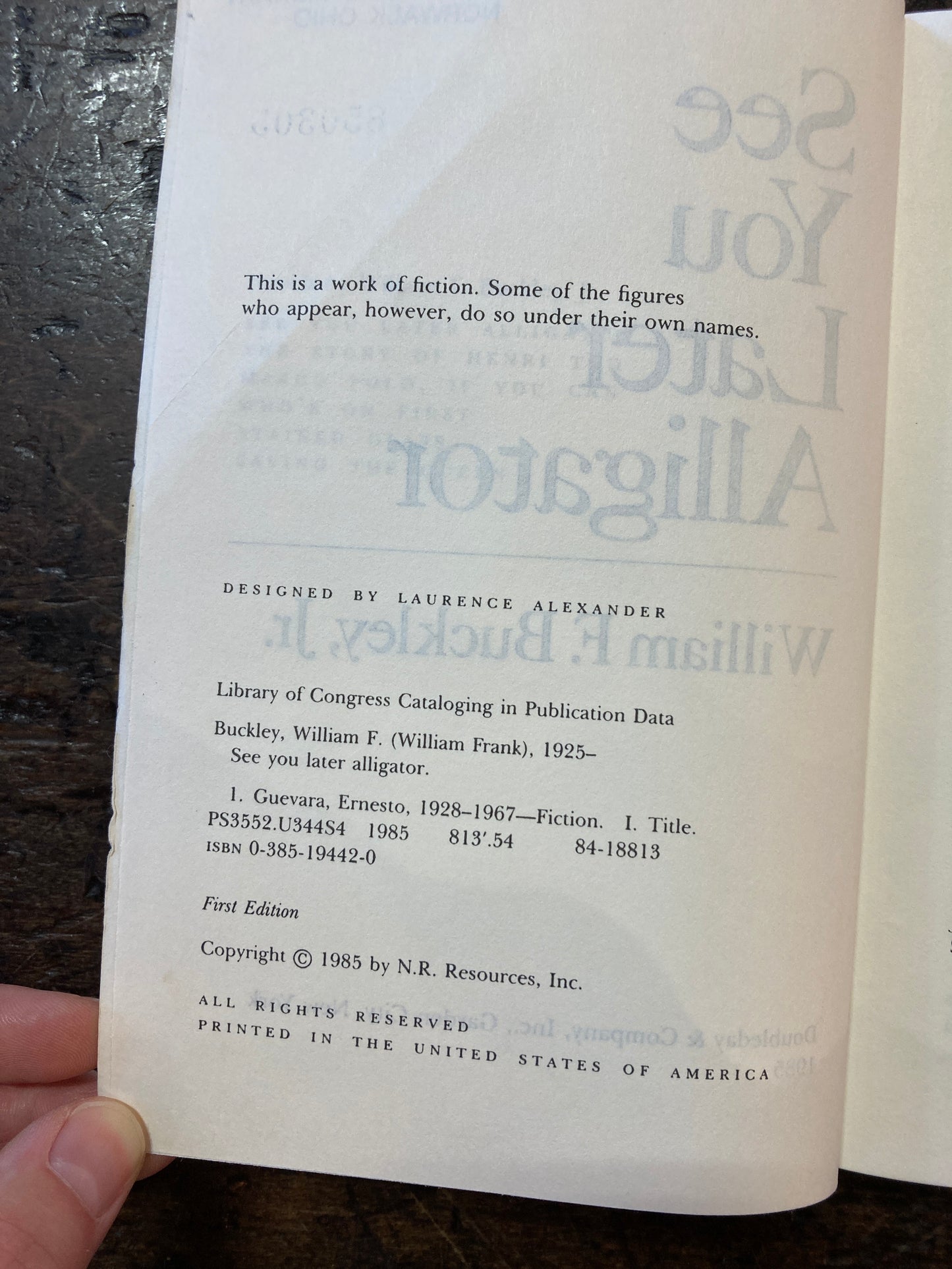 See You Later Alligator,  by William  F. Buckley, Jr.