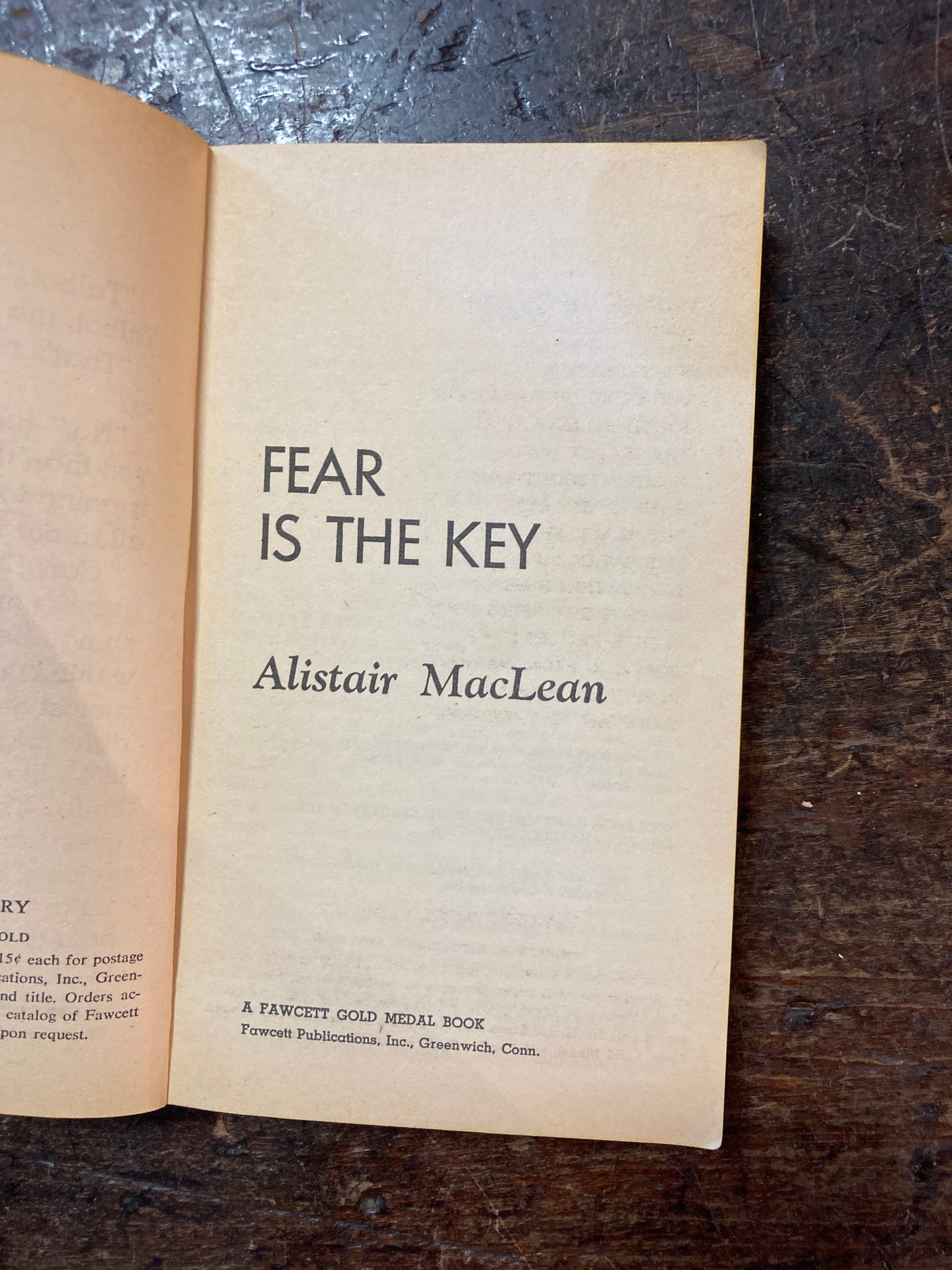 Fear is the Key by Alistair MacLean