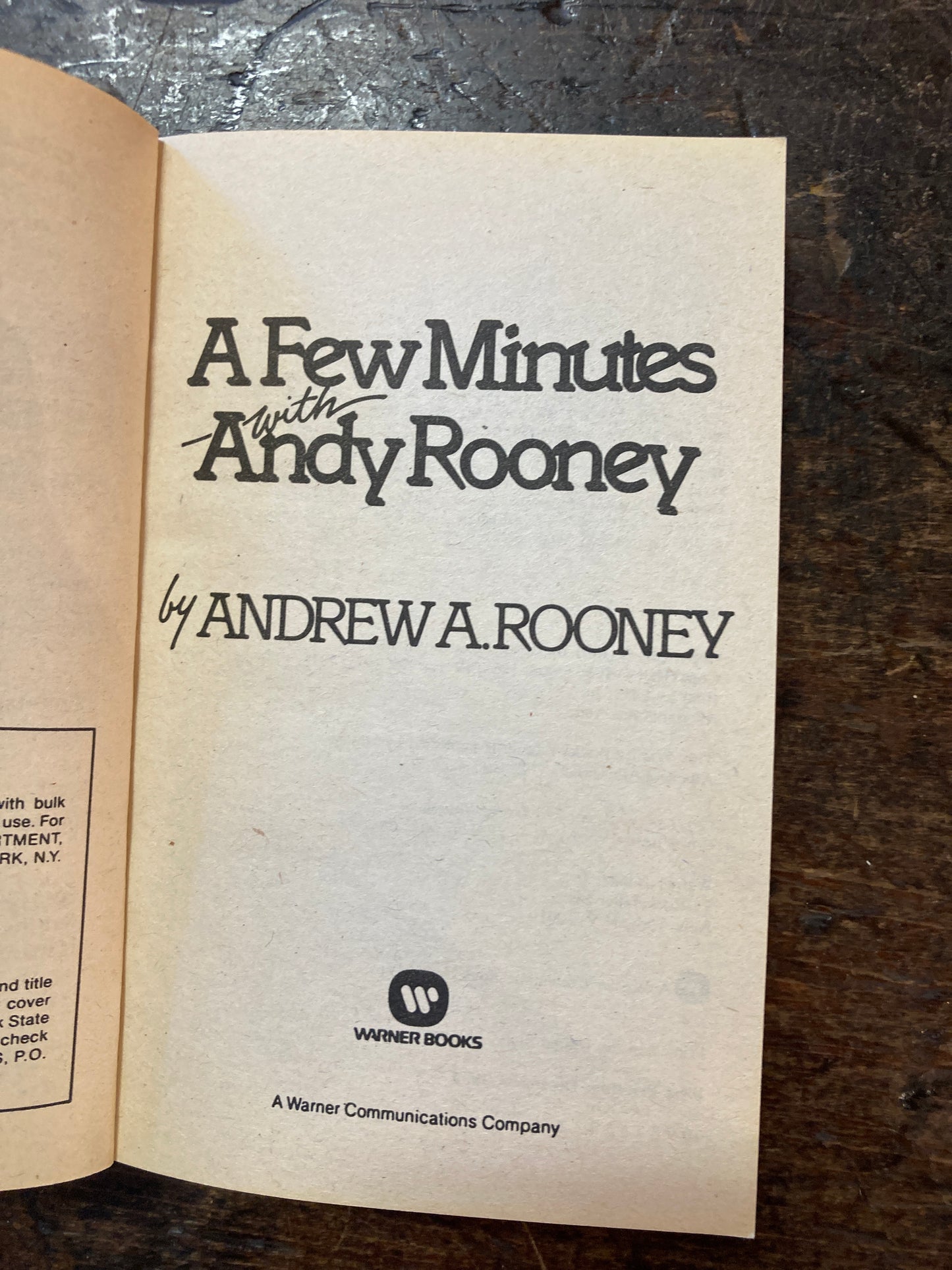 A Few Minutes with Andy Rooney