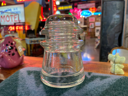 Hemingray -16 clear glass insulator