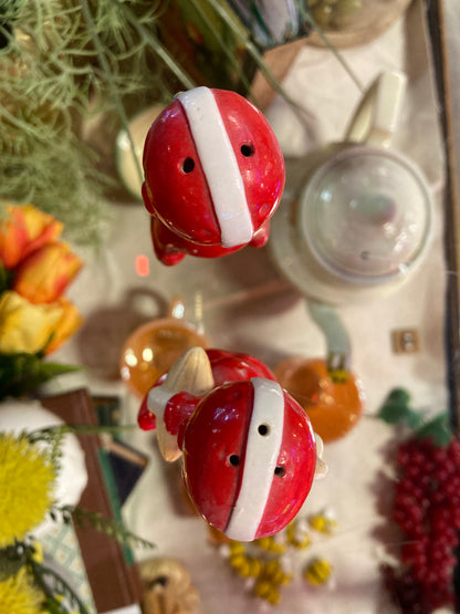 Pixie Elves with Footballs Salt & Pepper Shakers