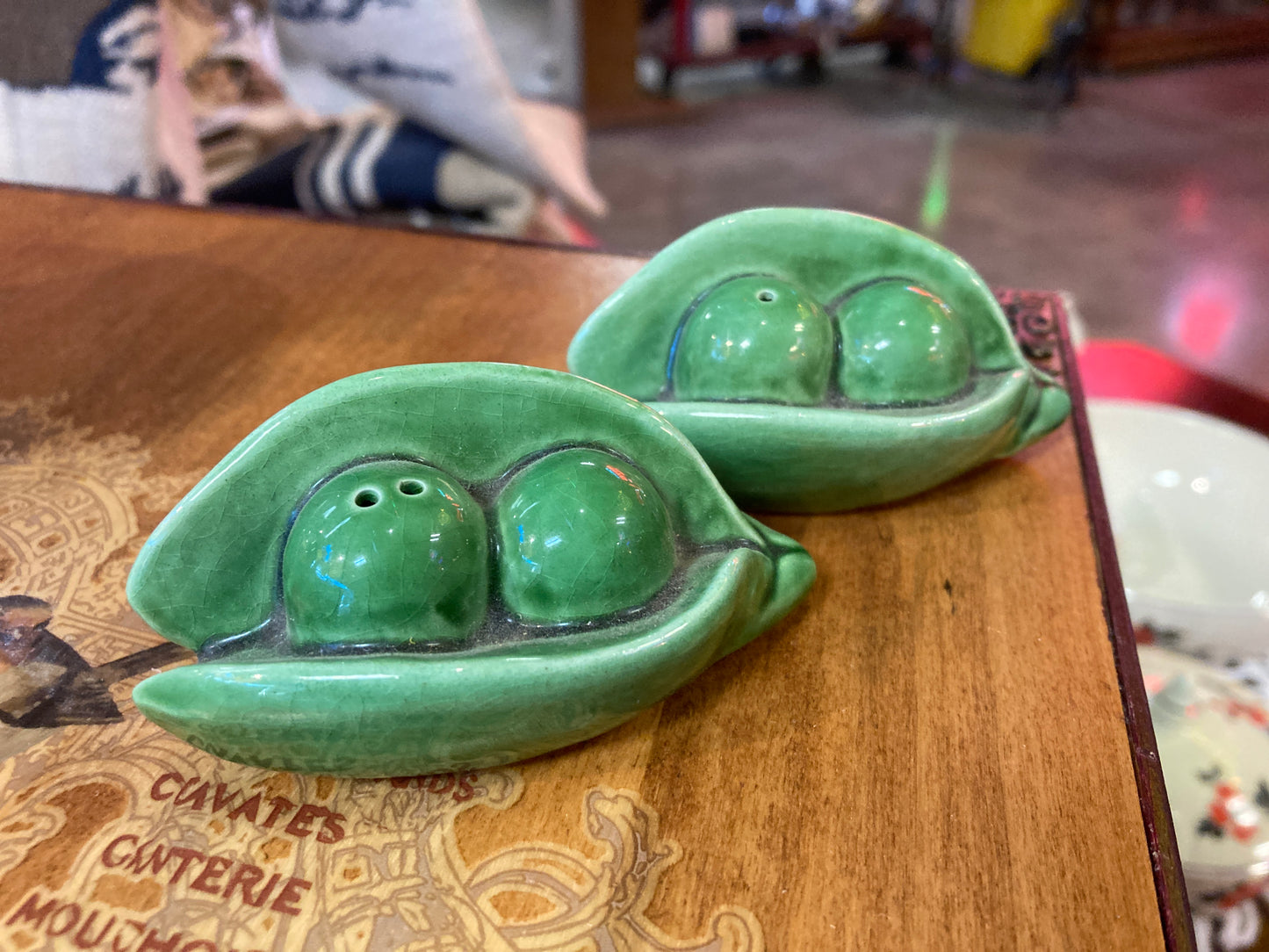 Two Peas in Pods Salt & Pepper Shakers