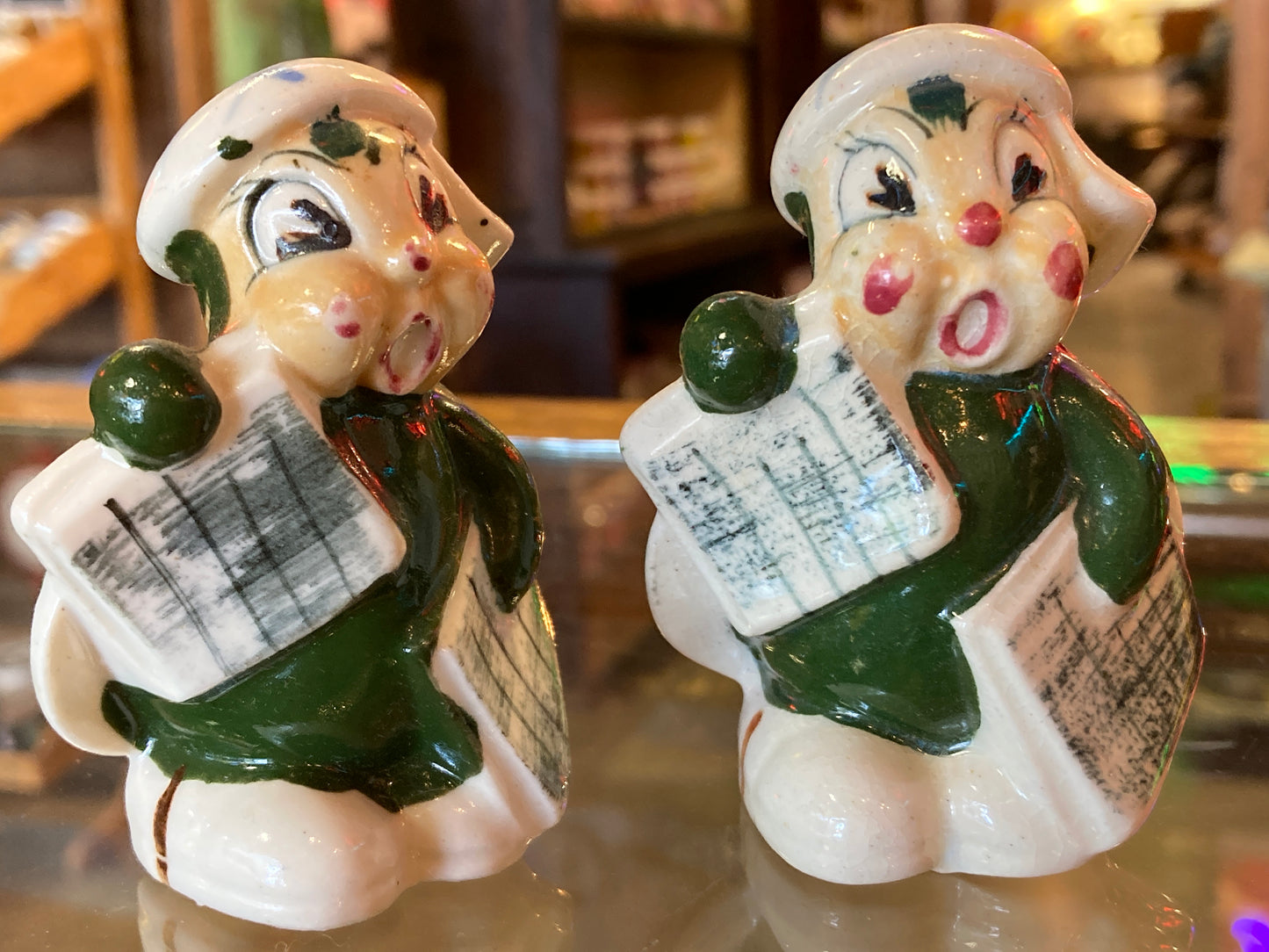 Jiminy Cricket Newsboy Salt & Pepper Shaker