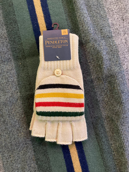 Pendleton Glacier Stripe Convertible Fingerless Mittens