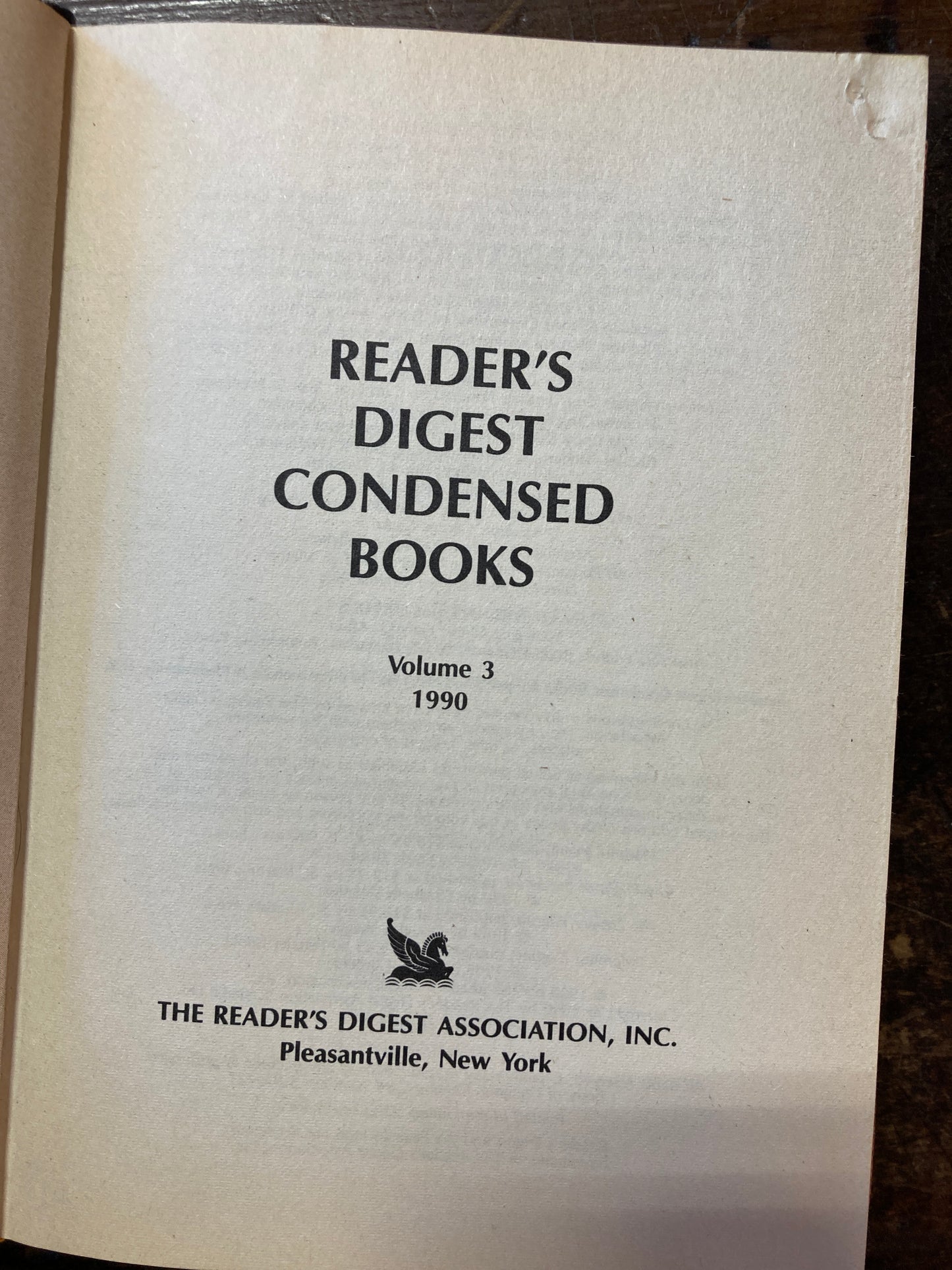 Reader's Digest Condensed Books Vol 1 - 1990