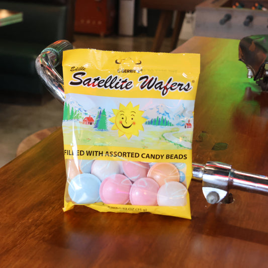 Satellite Wafers Filled with Candy Beads
