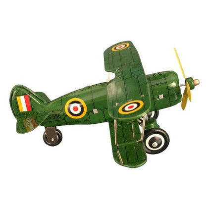 Green Curtiss Plane Tin Toy