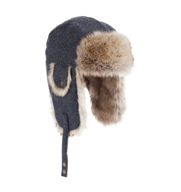 Pendleton Trapper Hat in Charcoal